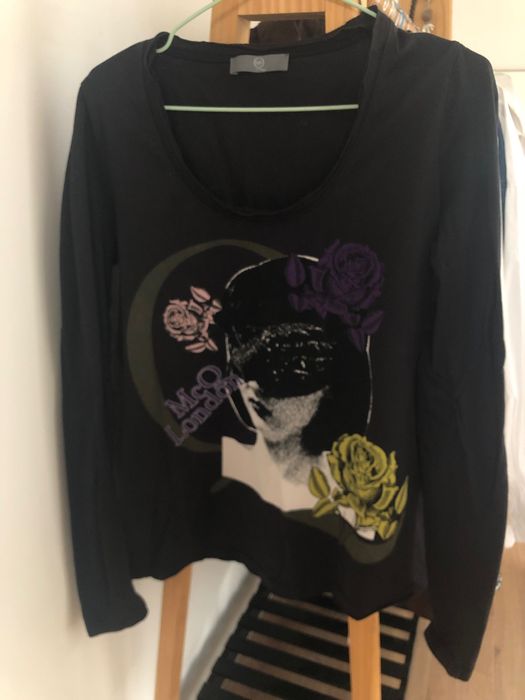 Тениска с дълъг ръкав Alexander McQueen