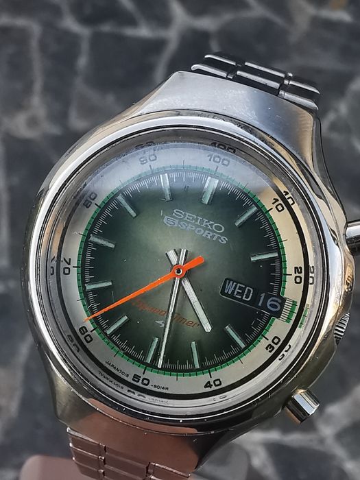 Ceas Seiko 5 Sports Speed Timer Automatic Chronograph - 39 mm