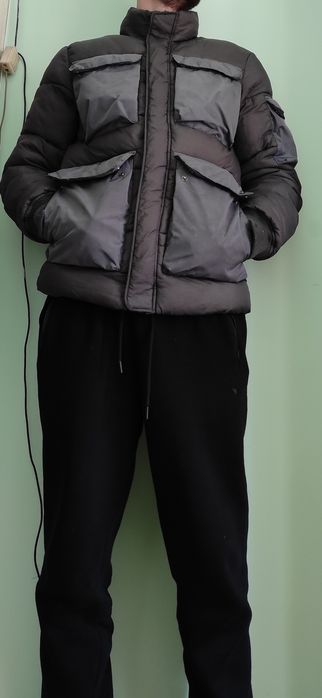 Зелено леко яке с 8 джоба