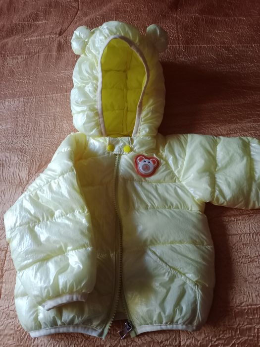 Куртка детская,желтая