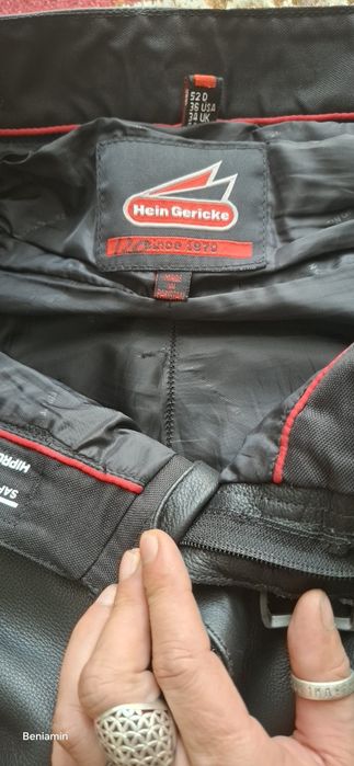 Pantaloni Moto Piele Hein Gericke mărimea 52 (M/L) – Safe Hiprotec