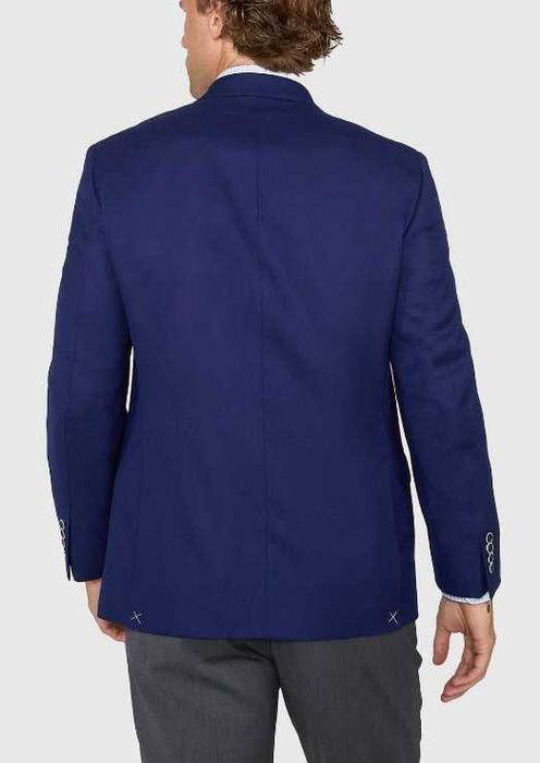 Sacou blazer 52 XL premium DIGEL lana moale super 100's albastru royal