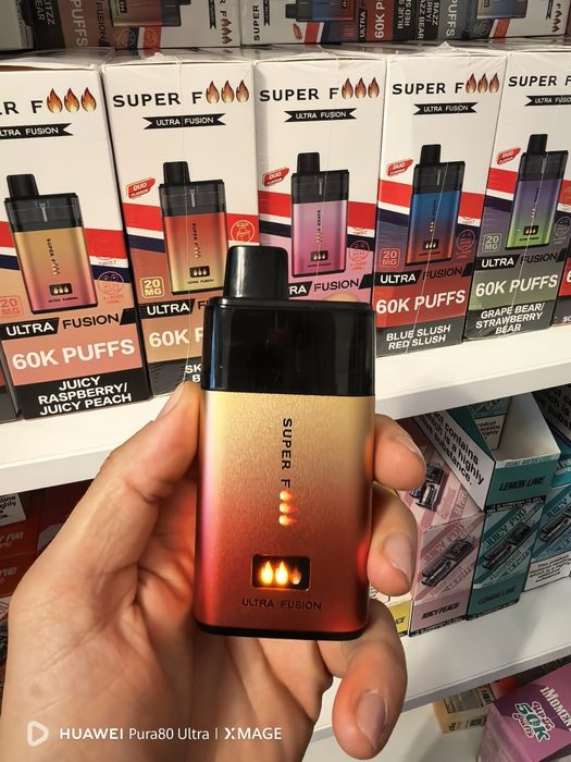 Vape 60.000 Puffs 2 Arome SuperFire Crystal Reincarcabil