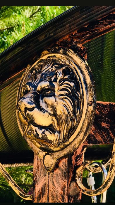 Кованые садовые качели