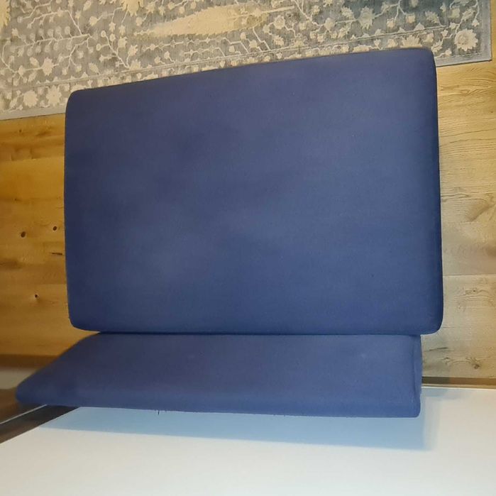 Canapea Feydom, model Choice B1, dimensiuni 120x97x70cm, culoare albastru nobil, material textil Velare, utilizat, în stare bună.