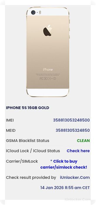 IPhone 5s iCloud