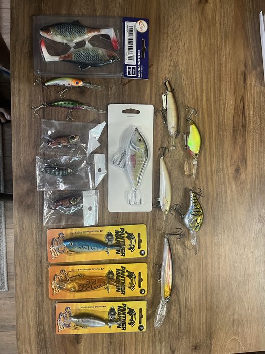 Изкуствени примамки за риболов.