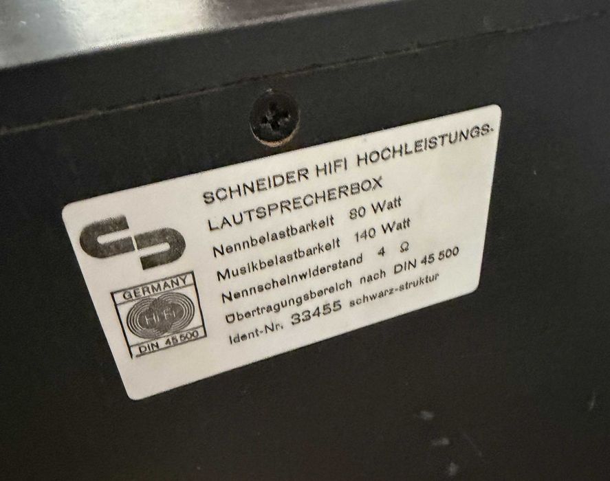 Boxe Schneider 100W