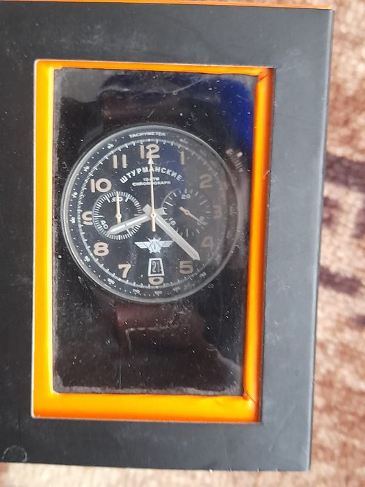 Poljot Штурманские.Рядък мъжки кварцов хронограф