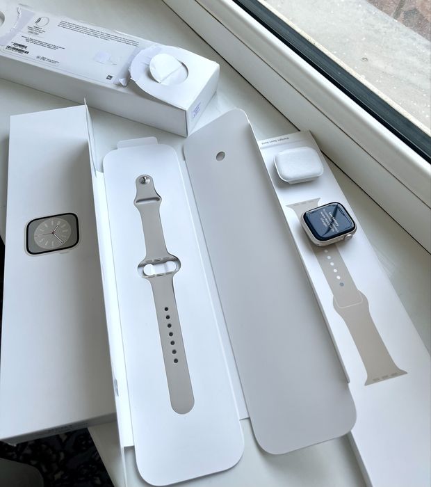 Новый Apple iWatch 8 Starlight 45mm No Active