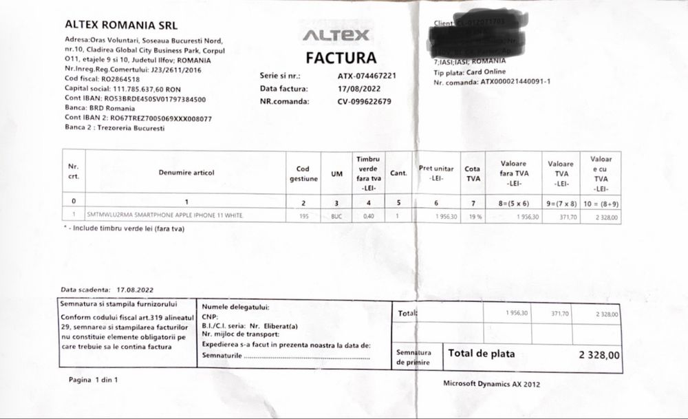 iPhone 11, 64 gb, cutie, factura, din 2022
