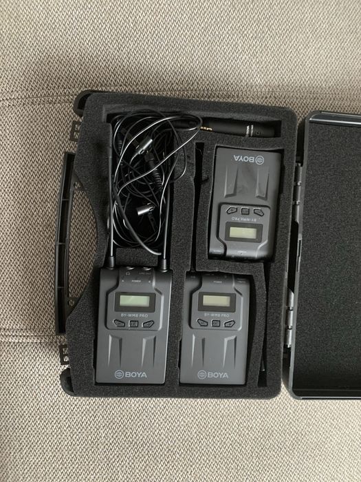 Sistem de microfon wireless dual UHF Boya BY-WM8 Pro-K2
