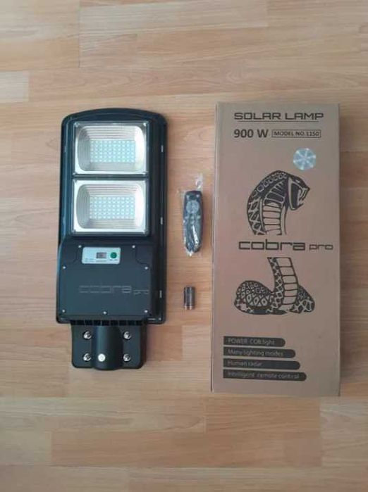 Мощна Соларна Лед лампа COBRA/Lylu улична 300W,600W, 1200W,1600W