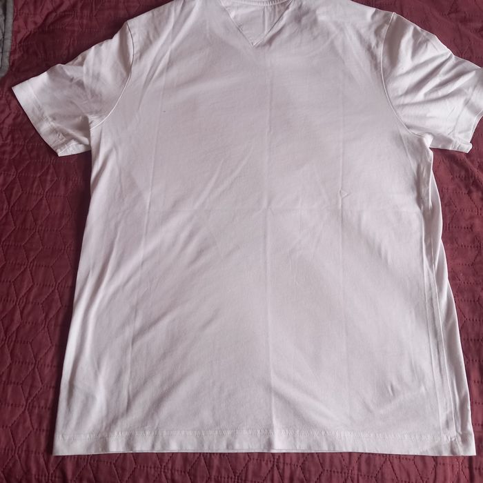 Tricou alb, Tommy Hilfiger, bumbac, marimea M, nou fara eticheta