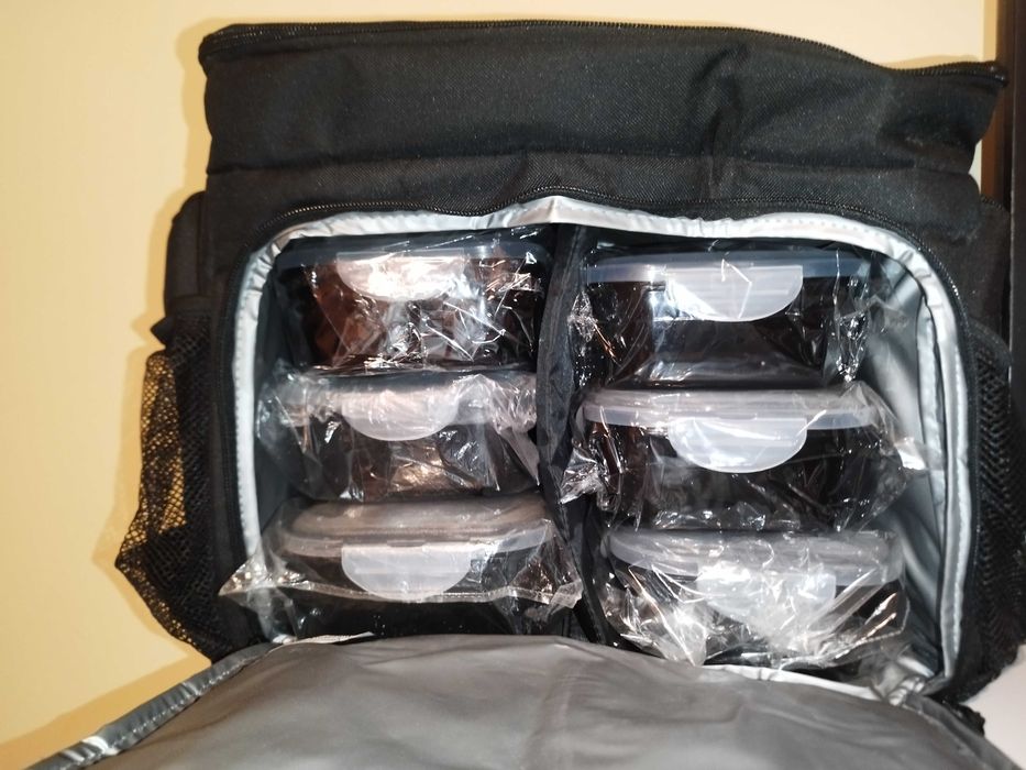 Чанта за храна - Fit Prep Food Storage + 6 кутии за хранене - GymBeam