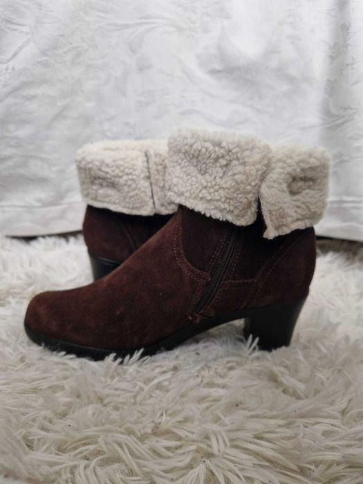 Ghete Clarks piele naturală, călduroase, mărimea 38