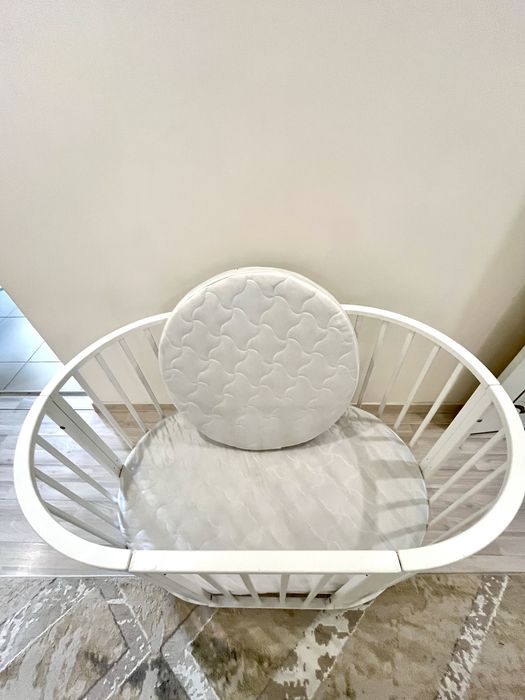 Детский белый трансформер манеж