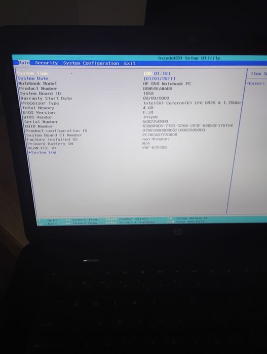Laptop hp 650 piese