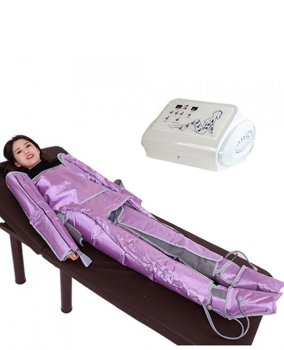 Aparat de presoterapie profesional cu 24 de camere, drenaj limfatic, a