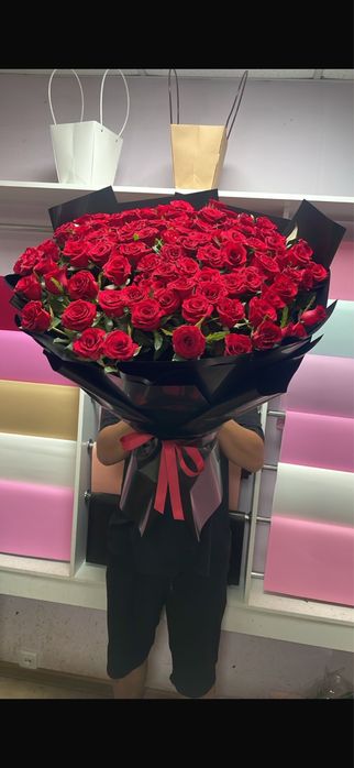 101 роза 27000тг!