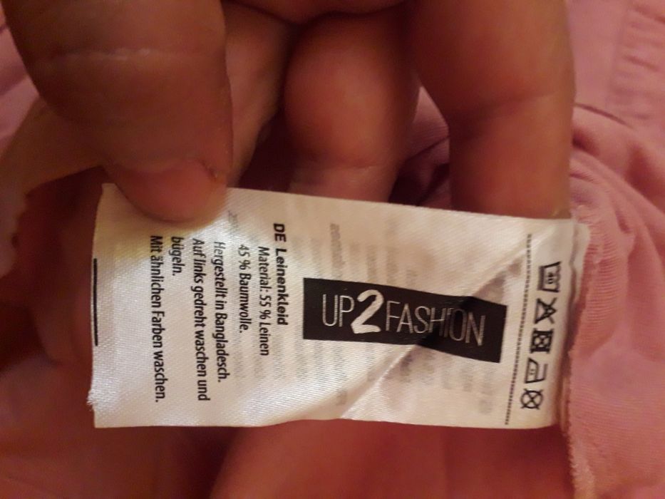 Женское льняное платье размер 44