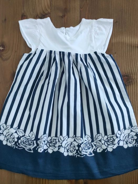 Rochita fete Chicco alb/albastru 98 cm, 3 ani