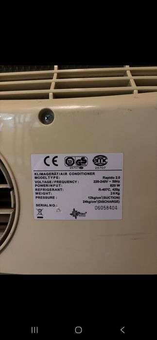 Aer condiționat cu functie  Climatizare portabil marca  Suntec  Itali