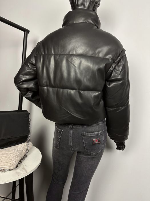 Зимно кожено яке  2 в 1  грейка