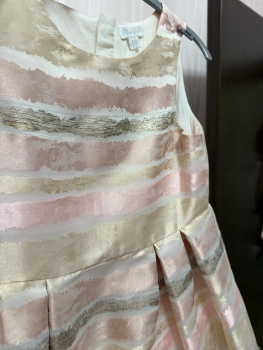 Рокля за момиче в розово и златно