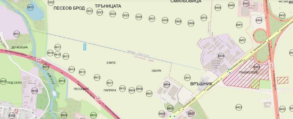 Продава ИНВЕСТИЦИОННА ЗЕМЯ - кв. Враждебна, м. Папрата, гр. София