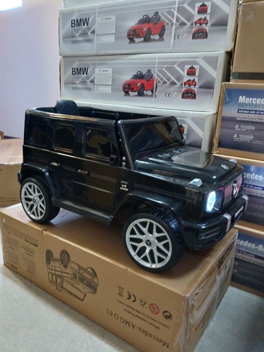 Нова!!Акумулаторен джип Mercedes G63 с меки гуми,кожена седалка,дистанционно управление