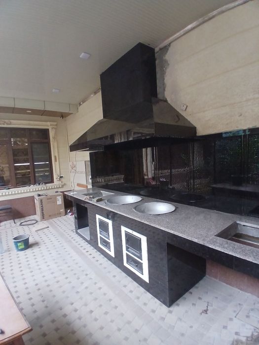 Летний кухня мангал учок тандир