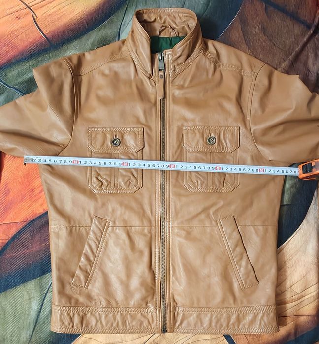 Geacă piele naturală Esprit, măsura M, nouă