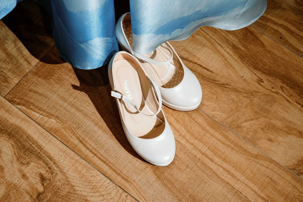 Pantofi mireasa Novias comozi din piele naturala