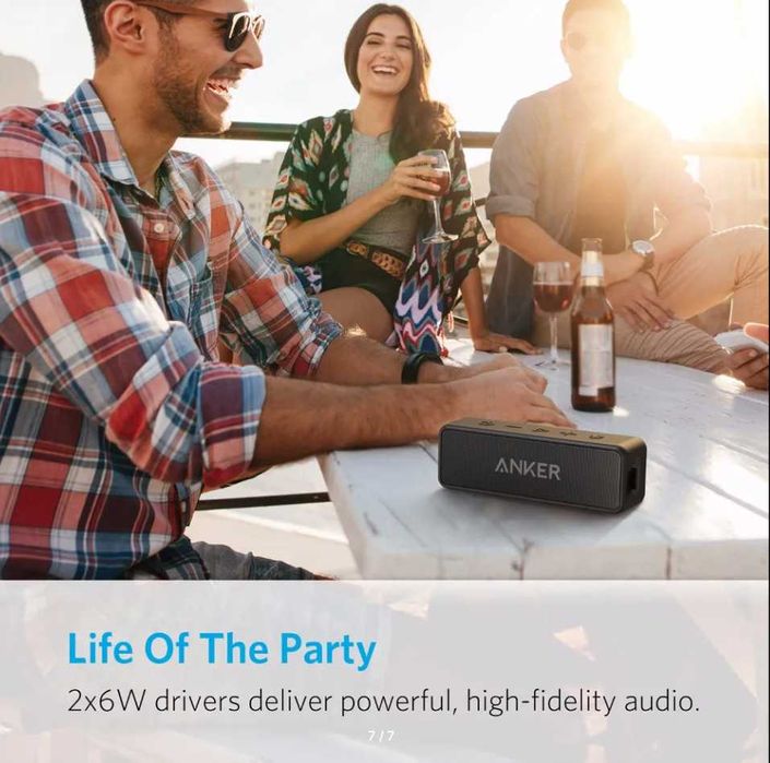 Новая Anker Sound Core  -блютуз-колонка-с гарантией -доставка