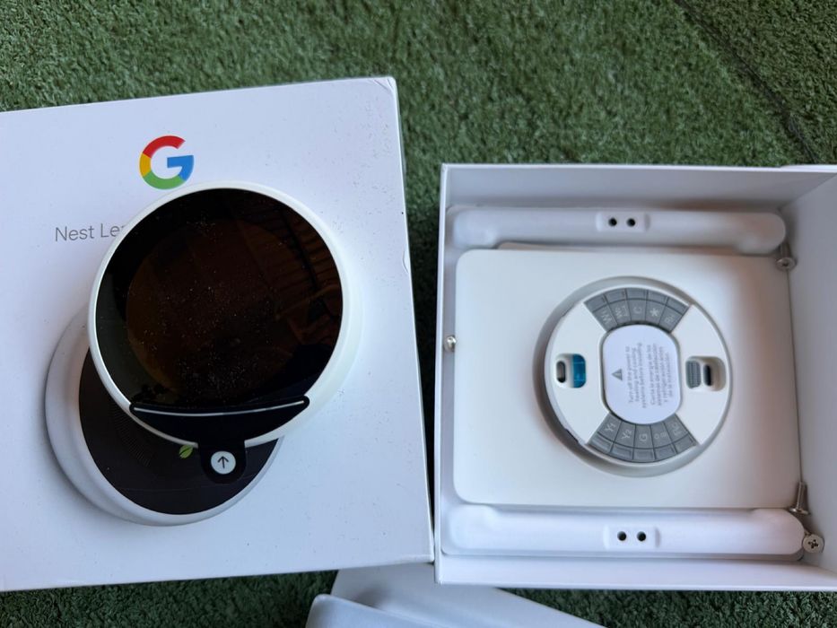 Termostat inteligent 3rd Generation Learning Thermostat, Google Nest, Wi-Fi, Alb