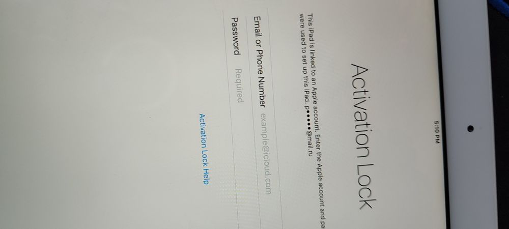 Продам iPad  пороль забыли