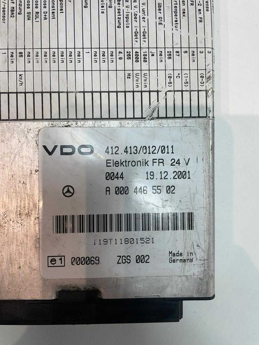 ECU FR Mercedes A0004465502