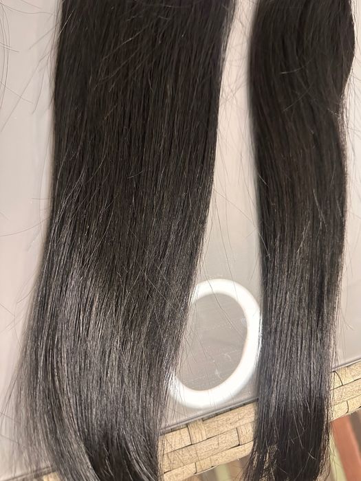 Естествена Коса на НЕобработвана 55см Черна