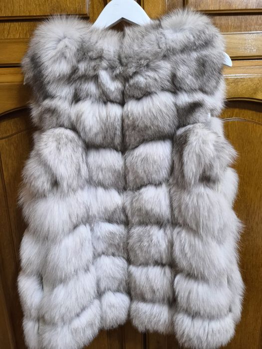 Vesta din blana naturala de vulpe,Iris Boutique