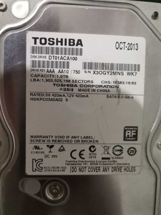 Жесткий диск на 1 тб