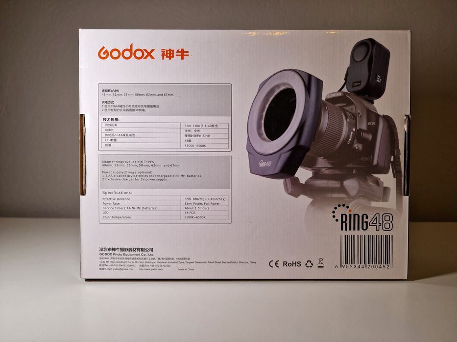 Godox ring48 lumină macro circulară