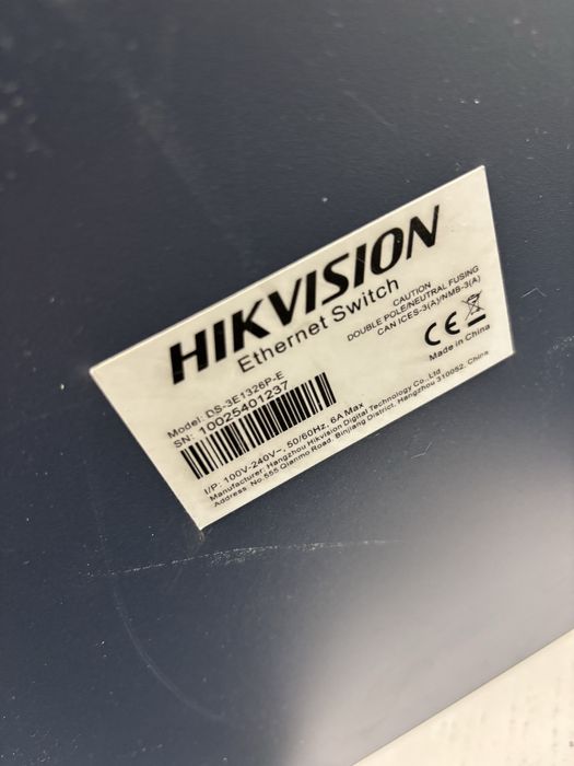 Switch POE Hikvision DS-3E1326P-E