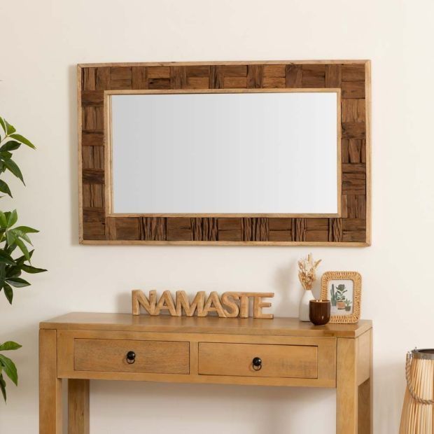 54см! Голям дървен надпис "Namaste"