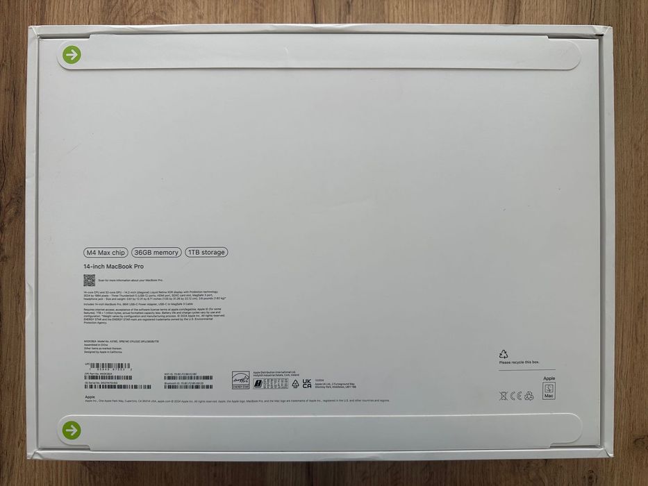 ЧИСТО НОВ MacBook Pro 14" M4 MAX 14-CPU, 32-GPU, 36GB RAM, 1TB SSD