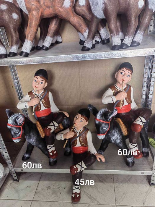 Фигури за дома и градината българско производство печена керамика