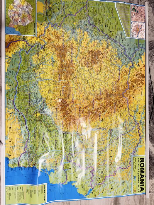 Harta geografica Romania
