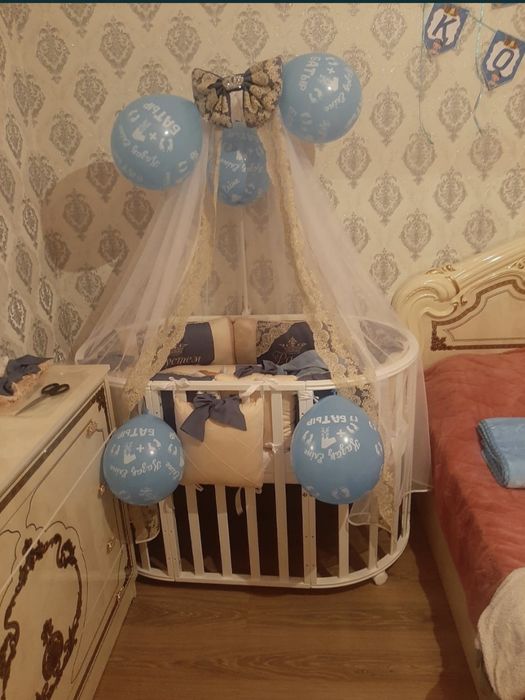 Манеж ортопедттік матрастарымен