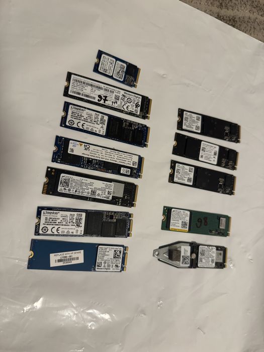 SSD M2 Nvme 512г intel  Samsung wd..