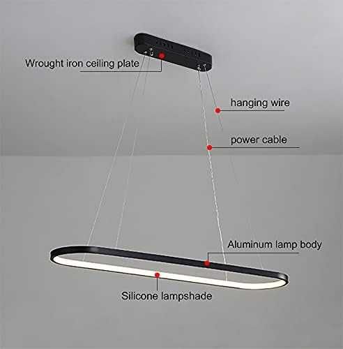 Лед LED висящ полилей, лампа за трапезна маса с дистанционно 203-1,2